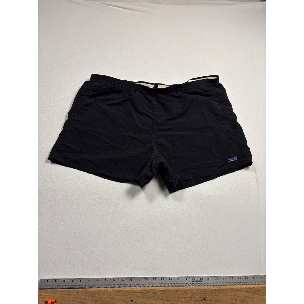 Patagonia Baggies Shorts Men's XXL Black Nylon Athletic Swim Shorts